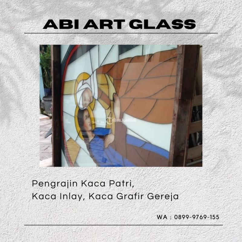 Kaca Stained Kaca Patri Grafir Inlay Gereja - Karimun