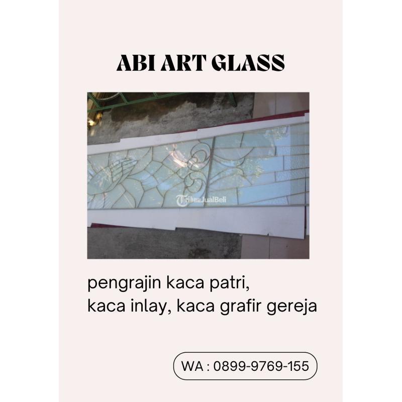 Kaca Stained Kaca Patri Grafir Inlay Gereja - Karimun