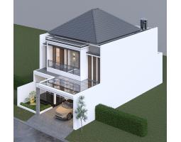 Dijual Rumah Baru Modern Minimalis Lokasi Berada di Kawasan Elit Perum Araya Golf - Malang