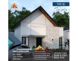 Dijual Rumah Cluster Baru, Tipe 40, 2KT, 1KM, SHM, Siap Bangun, di Berbah, Dekat RS Harjolukito, Ambarukmo Plaza - Yogyakarta