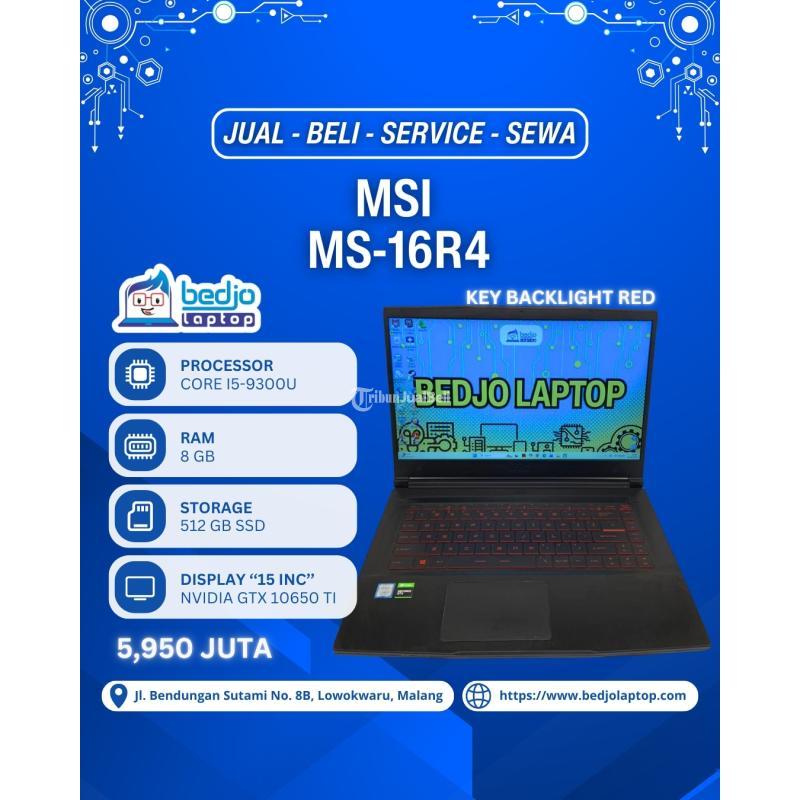 Dijual Laptop Bekas, Msi Ms-16r4, Core I5 - Malang