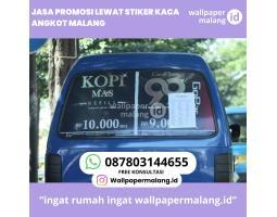  Jasa Promosi Lewat Stiker Kaca Angkot - Malang 