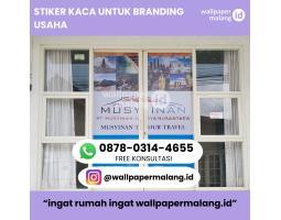 Stiker Kaca untuk Branding Usaha - Malang 