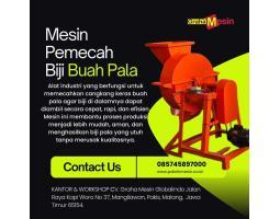 Mesin Pemecah Biji Buah Pala Graha Mesin - Malang