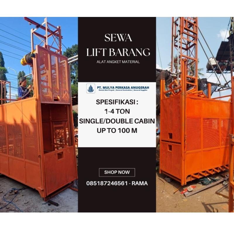 Sewa Passenger Hoist Dumai 1-4 Ton - Dumai