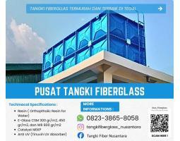 Tangki Panel Fiberglass FRP, Tangki Silinder Fiber Anti retak - Tegal