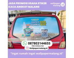 Jasa Promosi Usaha Stiker Kaca Angkot - Malang 