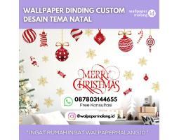 Wallpaper Dinding Custom Tema Natal - Malang Kota