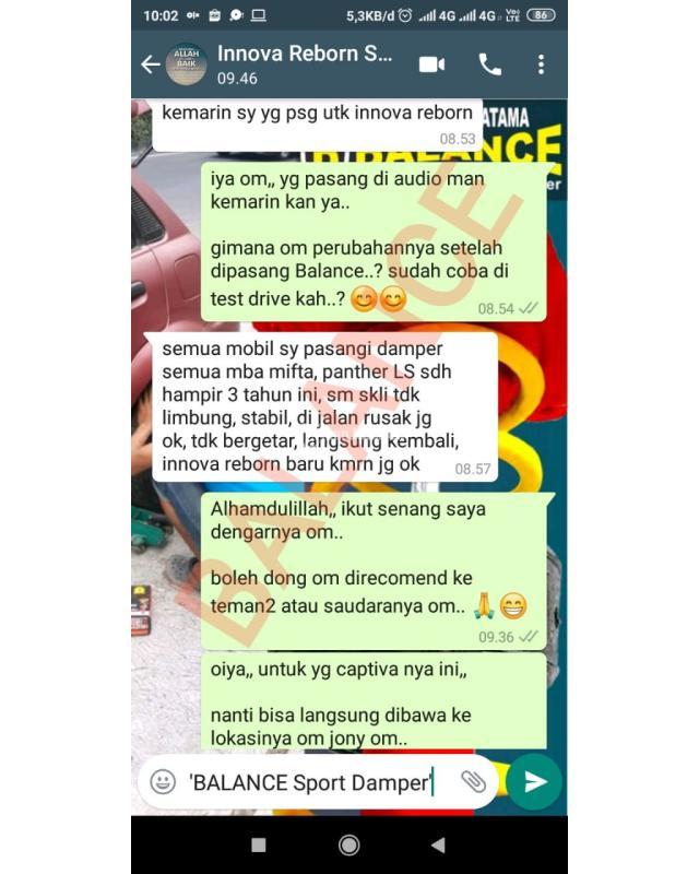 Mobil Gruduk Di Jalan Berlubang Atasi Dengan Pasang Spring Buffer Balance - Batam