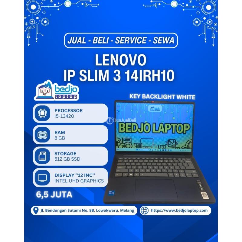 Dijual Laptop Bekas, Lenovo Ip Slim 3 14irh10 Super Slim, Ssd 512gb - Malang