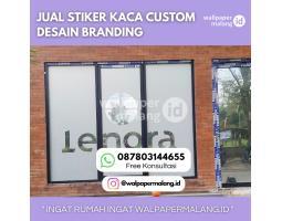 Jual Stiker Kaca Custom Desain Branding - Malang
