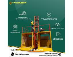 Sewa Lift Barang Kapasitas 1 - 4 Ton, Unit Aman dan Terpercaya, Kulon Progo  - Yogyakarta