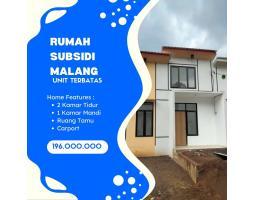 Jual Rumah Subsidi 1 Lantai 3 Km Dari Sd Model - Malang
