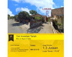 Dijual Tanah Luas 176m2 di Bangunjiwo Dekat Kampus UMY Jogja - Bantul