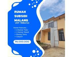 Dijual Rumah Hunian Subsidi Deket Dengan Fasilitas Publik Lokasi Tajinan - Kab Malang