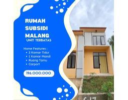 Dijual Rumah Hunian Subsidi Terletak Di Lokasi Terbaik - Malang