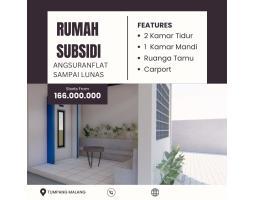 Jual Rumah Subsidi Murah Tipe 25 Unit Terbatas 15 Menit Dari Kampus UM 2 - Malang