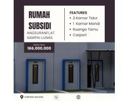 Dijual Rumah Subsidi Angsuran Flat Sampai Lunas Unit Terbatas - Malang