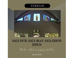 Motif Salib Kaca Patri Grafir Inlay Terbaru Gereja - Bolaang Mongondow Timur