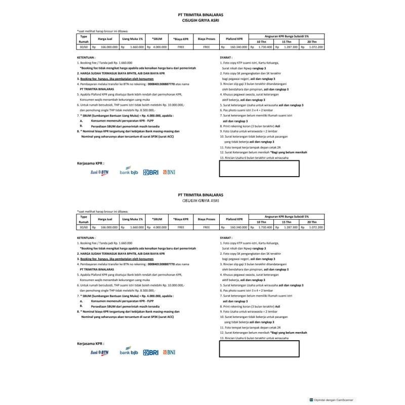 Dijual Rumah Subsidi, Tipe 30, 2kt, 1km, Hgb, Banyak Promo, Cisugih Griya Asri - Subang