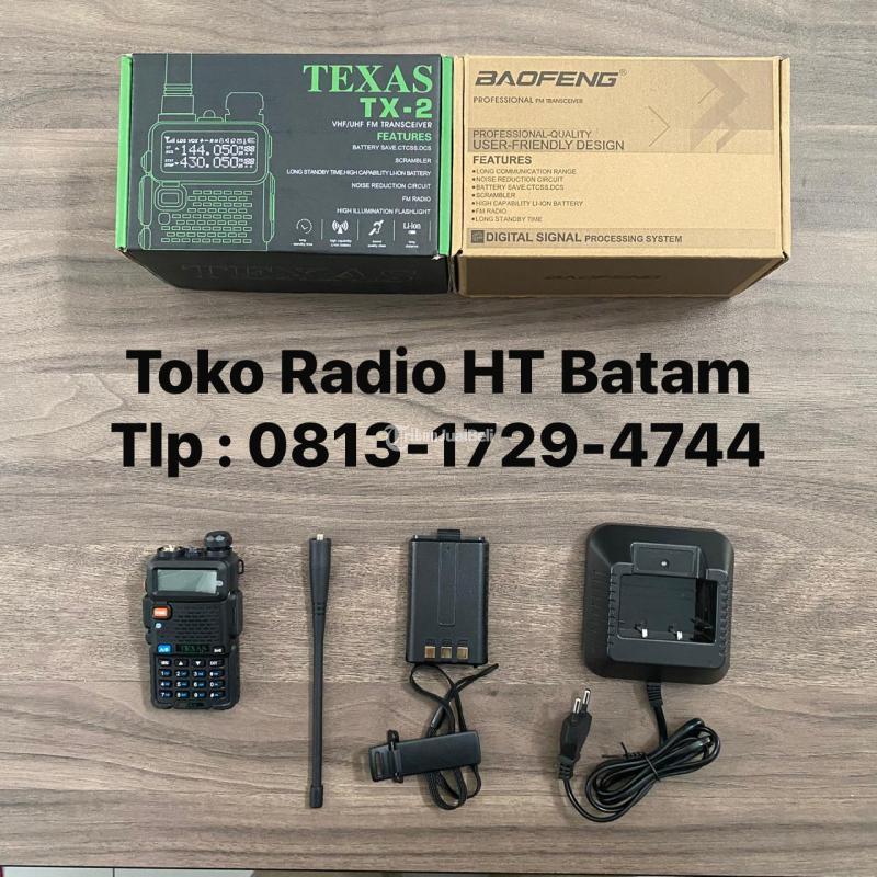 HT Baofeng UV-5R Texas TX-2 HT Dualband - Batam