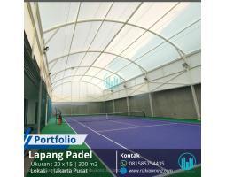 Kanopi Membran Lapangan Padel-rizki Awning - Tangerang Selatan