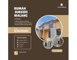 Dijual Rumah Subsidi Tipe 30 2KT 1KM Legalitas SHGB - Malang 