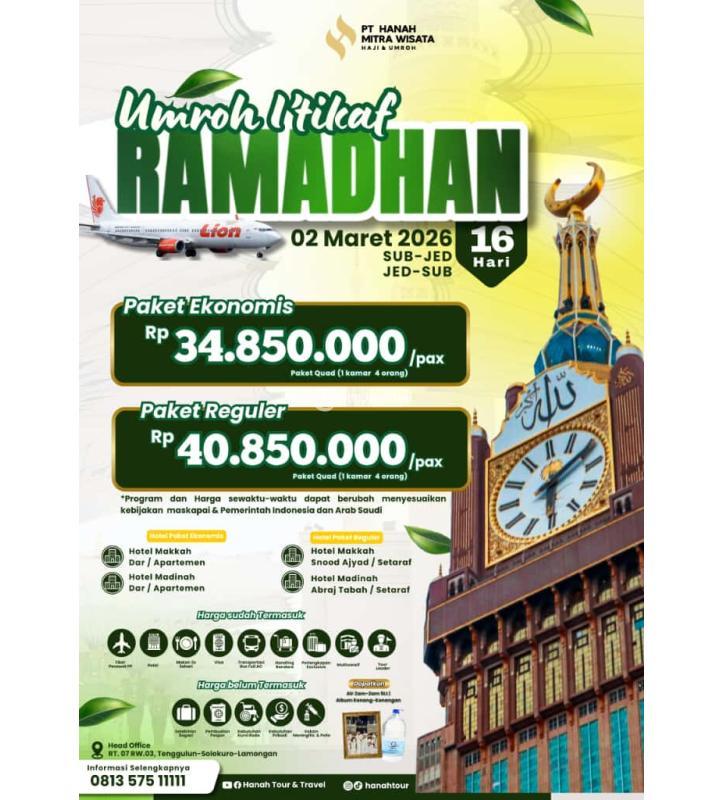 Biro Travel Umroh Dengan Pelayanan No 1 - Lamongan