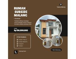 Dijual Rumah Subsidi Siap Huni Lokasi Tajinan Dekat Pasar Gadang - Malang