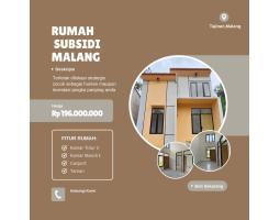 Dijual Rumah Hunian Subsidi Lokasi Tajinan Kab Malang Area Sumbersuko - Malang