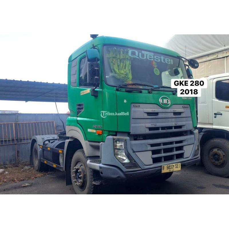 Dijual Truk Bekas, Hi Lo Ud Trucks Quester Engkel Tractor Head, Tahun 2018, Mulus, Ban Baru, Murah - Jakarta Utara