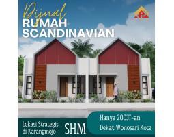 Dijual Rumah Scandinavian, Tipe 40, 2KT, 1KM, SHM, Bisa KPR, Bonus Sepeda Motor, Dekat UNY Semanu, Wonosari, Gunungkidul - Yogyakarta