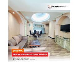 Disewakan Apartemen Luxurious Taman Anggrek Condominium 2 Bedroom, Fully Furnished, City  Pool View  - Jakarta Barat