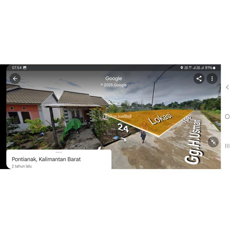 Jual Tanah Siap Bangun PAL 5. Gg.H.Usman Ukuran 105x24 10 Kavling Harga 2.6M  - Pontianak