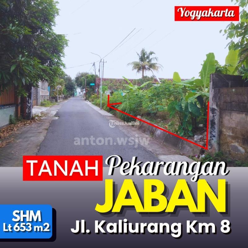 Dijual Tanah Strategis Jogja Jaban Lt 653 m2 ld 12 m Utara Jalan Damai - Sleman