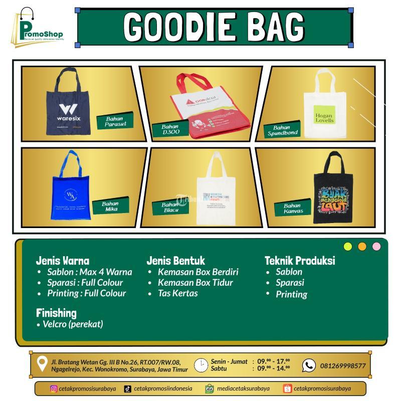 Produsen Pabrik Cetak Handbag, Tas Jinjing, Spunbond Custom - Surabaya