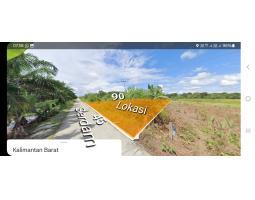 Jual Tanah Siap Bangun Ukuran 45x90 Lokasi Pinggir Jalan Serdam Harga 950 Juta - Kubu Raya