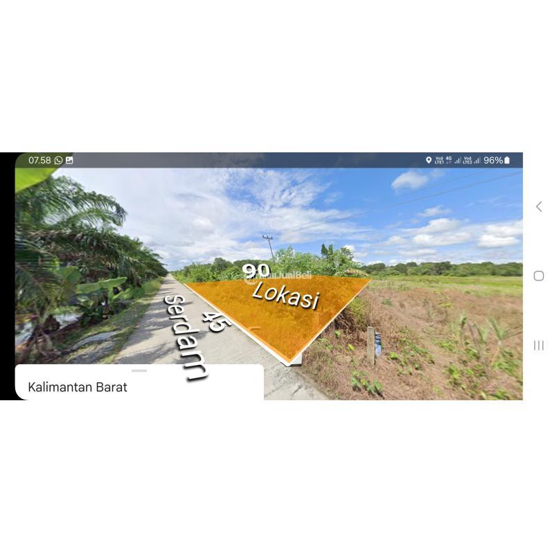 Jual Tanah Siap Bangun Ukuran 45x90 Lokasi Pinggir Jalan Serdam Harga 950 Juta - Kubu Raya