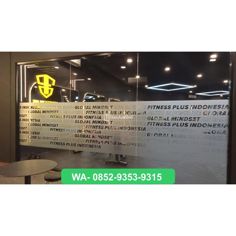Stiker Kaca Solo, Sandblast Es, Kaca Film, Oneway Vision, Custom Cutting - Surakarta