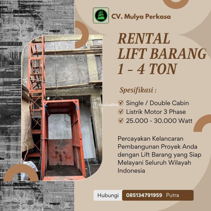 Sewa Lift Barang, Lift Material, Alimak Di Lebak - Jakarta Timur
