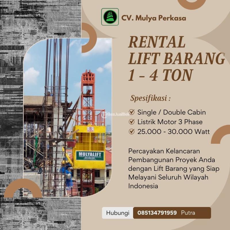 Jasa Sewa Lift Barang, Lift Material,  Alimak - Jakarta Timur