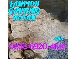 Lampion Gantung Rotan - Bantul