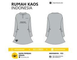 Tunik Kaos Kapontori Seragam Guru Sablon - Buton