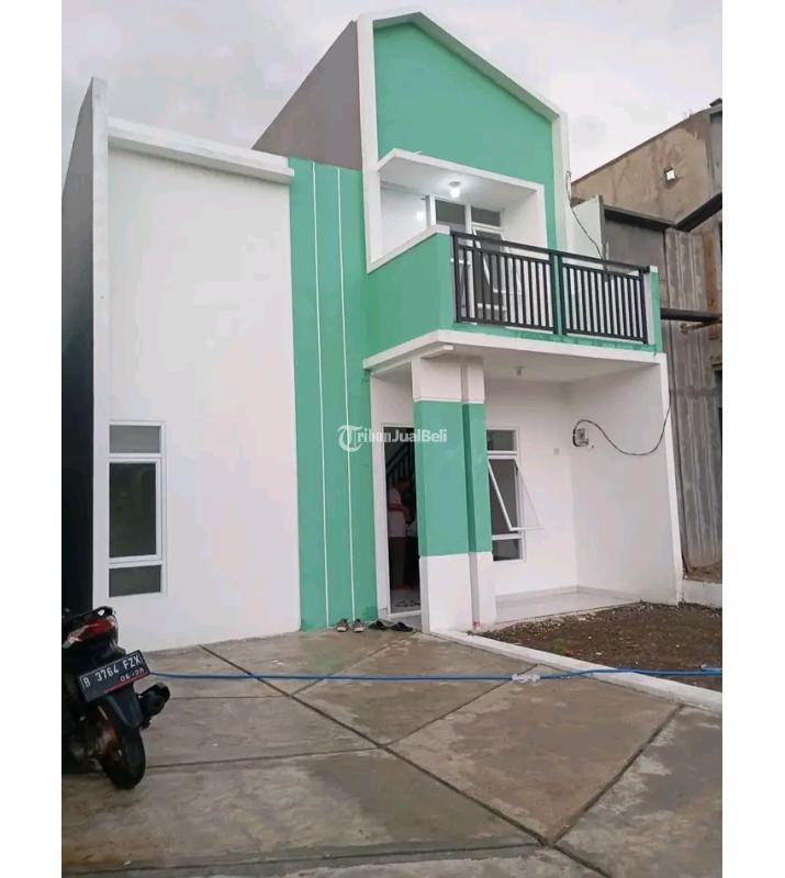 Dijual Rumah Tanpa DP Konsep Mezzanine Dekat Kawasan Industri Cikarang Tipe 45 2KT 2KM Legalitas SHM - Bekasi