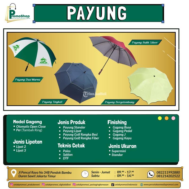 Custom Payung Golf Jumbo Lipat Otomatis Percetakan Murah - Surabaya