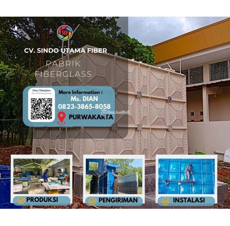 Bermutu Tinggi Tangki Panel Fiberglass Frp 30000 Liter - Purwakarta 