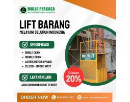Sewa Lift Barang  Lift Material  Lift Cargo  Alimax Murah Bisa Nego Di Barru - Makassar
