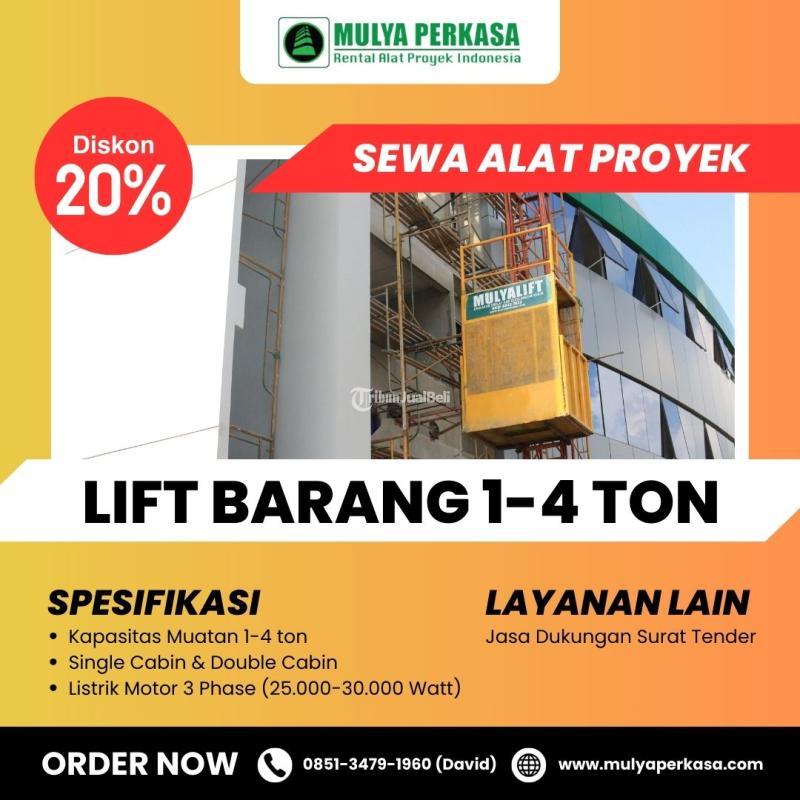 Sewa Lift Barang  Lift Cargo  Lift Material  - Surabaya