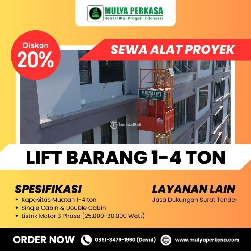 Sewa Lift Barang Cargo Material - Surabaya 