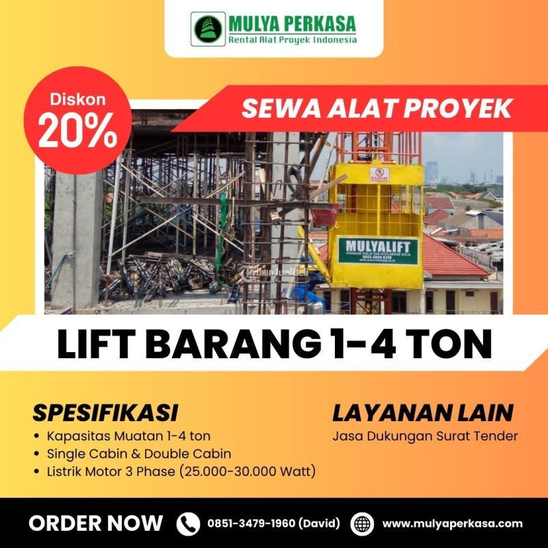 Sewa Lift Barang Cargo Material - Surabaya 